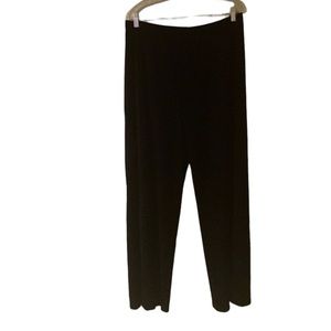 Chico’s Black Velvet Wide Leg, Pull On Pants/ Chico’s size 3 Regular (Size 16).